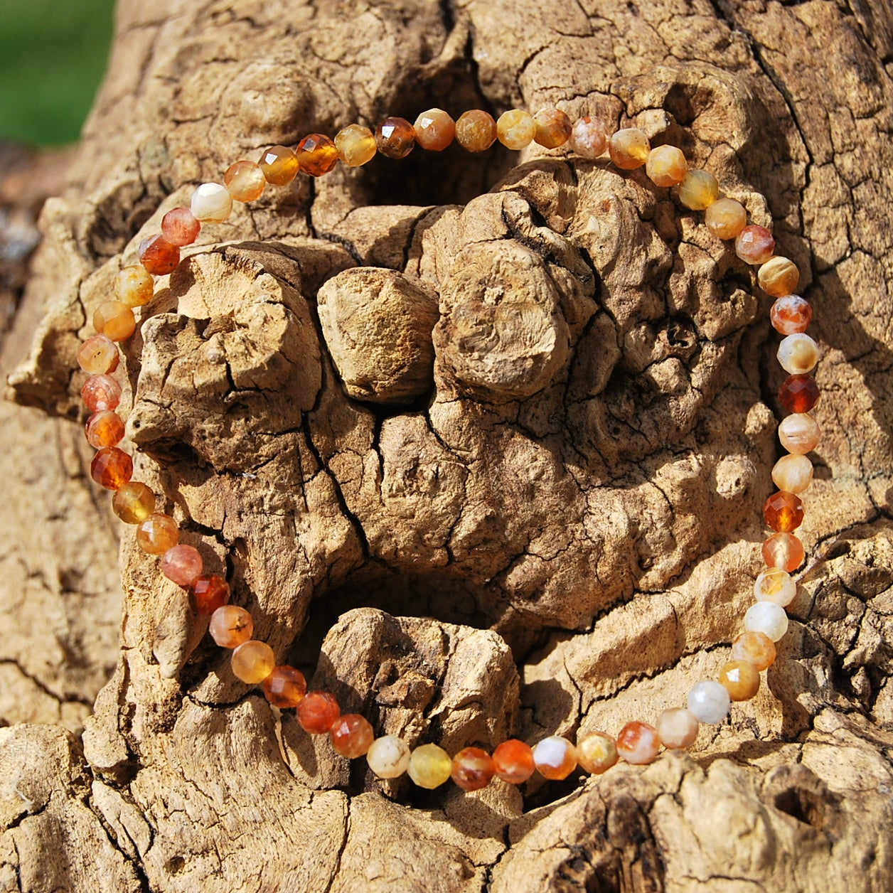 FACETED FIRE OPAL