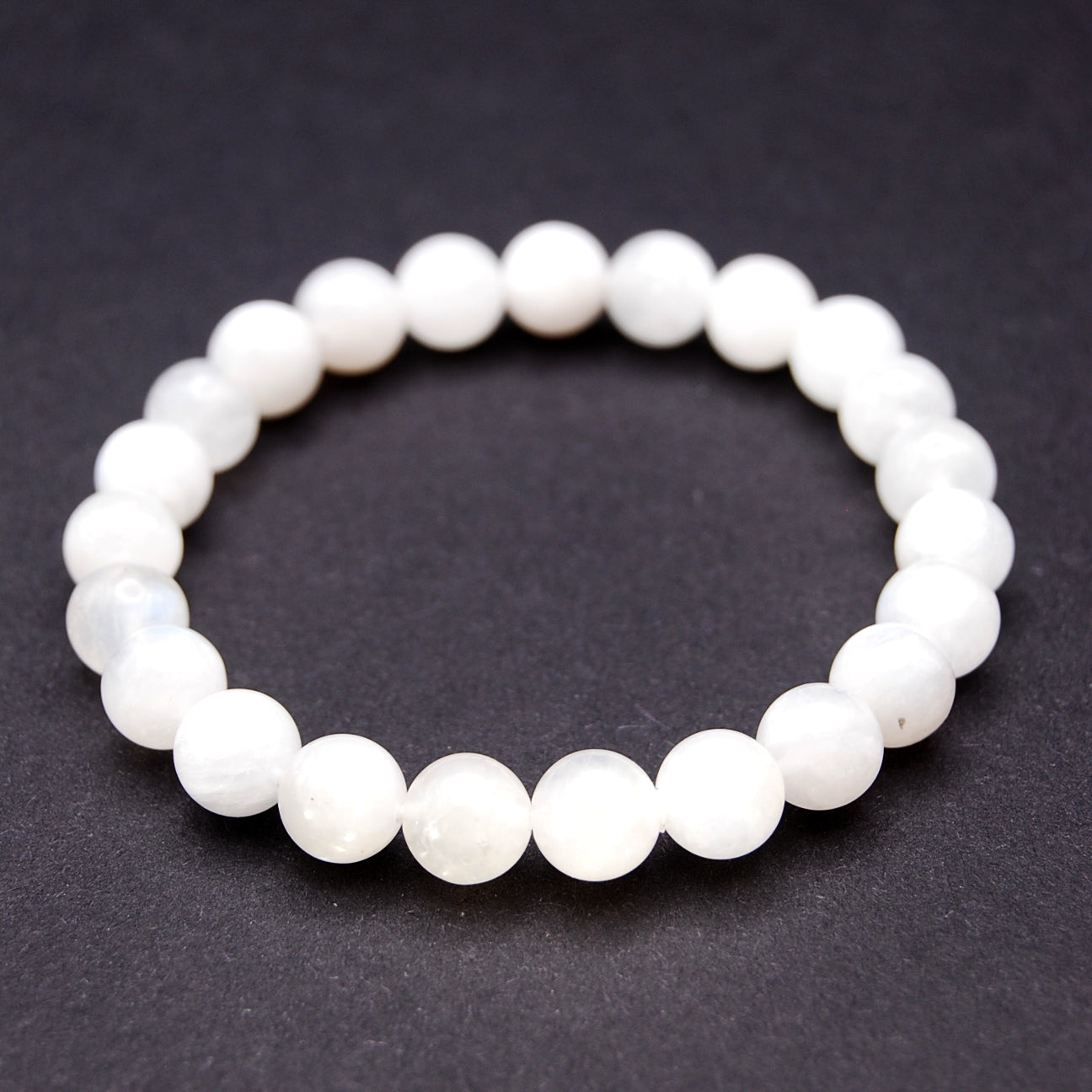 WHITE LABRADORITE - PERISTERITE - MOONSTONE 8MM