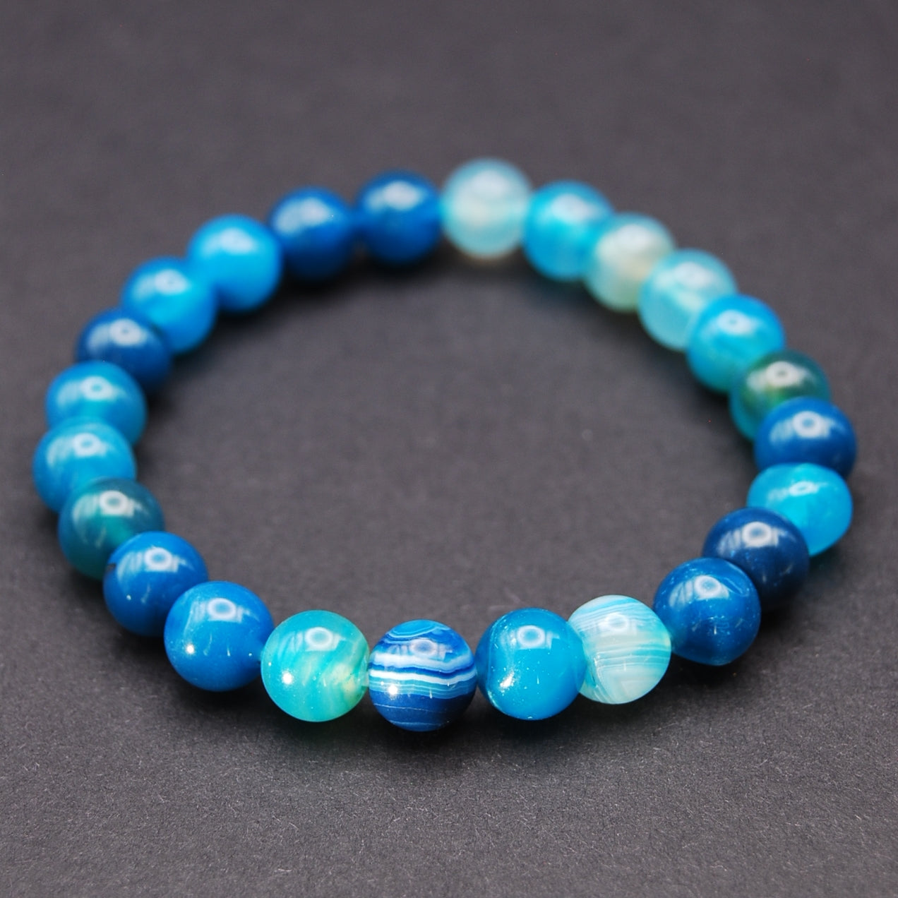 RIBBED BLUE AGATE