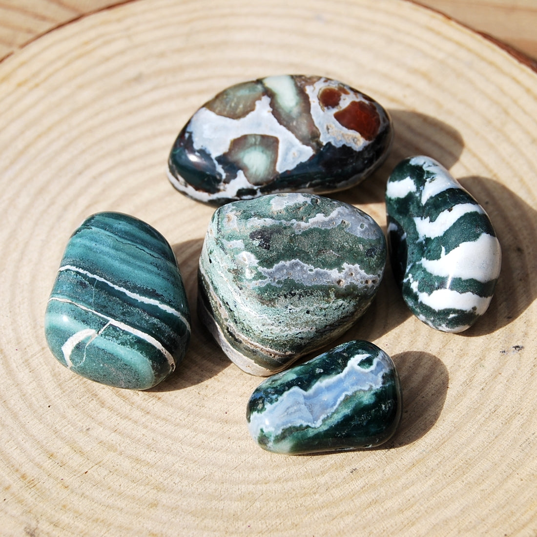 GREEN ZEBRA MARBLE (ZEBRA JASPER)