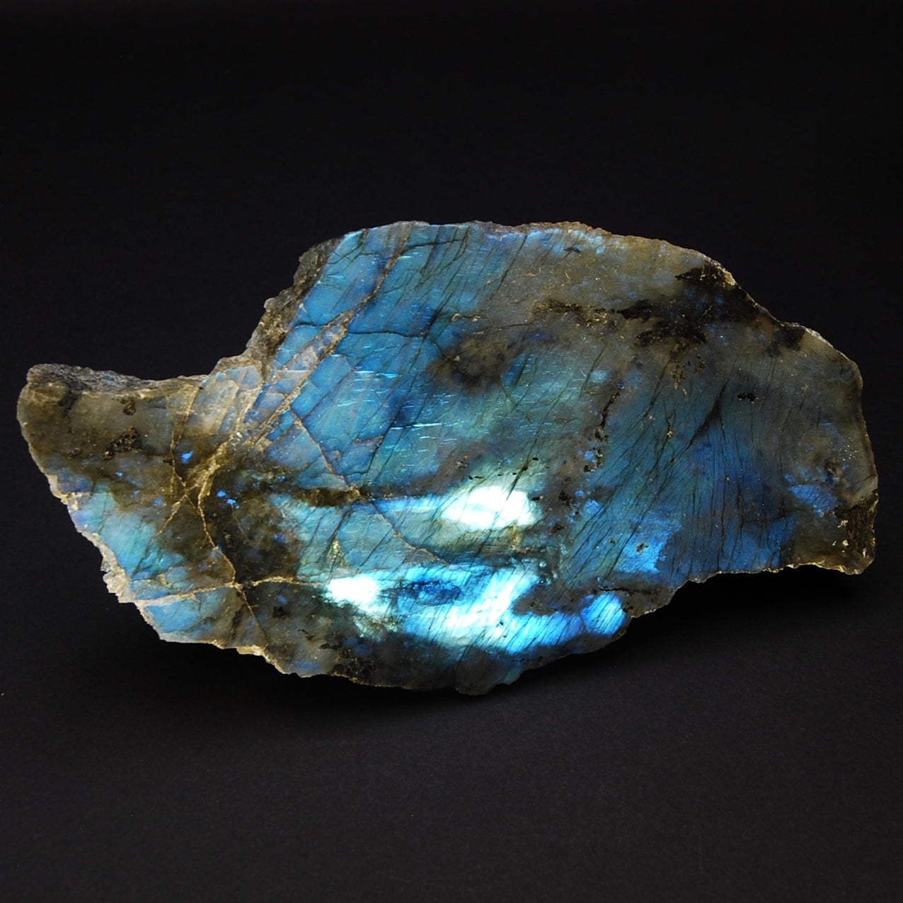 LABRADORITE - One polished side 15/8cm