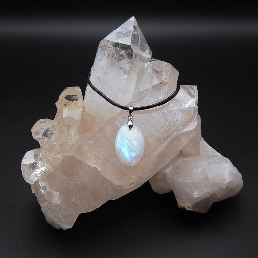 WHITE LABRADORITE - PERISTERITE - MOONSTONE 3.65g