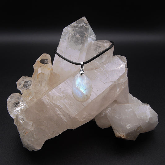 WHITE LABRADORITE - PERISTERITE - MOONSTONE 5.35g