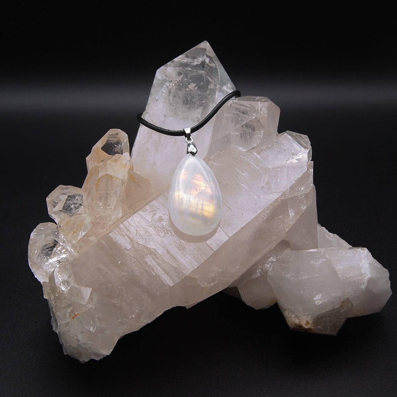 WHITE LABRADORITE - PERISTERITE - MOONSTONE 9.2g